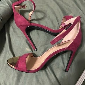 BNWOT Charlotte Russe Maroon Heels 6.5